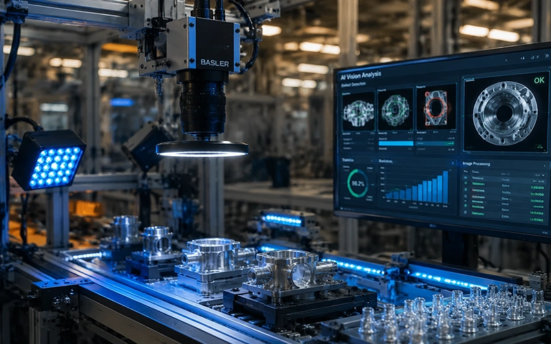 Machine Vision نورپردازی صنعتی دوربینهای Basler Smart Lighting Profile (SLP) FPGA Lighting Control Time Division Strobing (TDS) HDR Imaging Structured Light Darkfield Lighting Adaptive AI Lighting