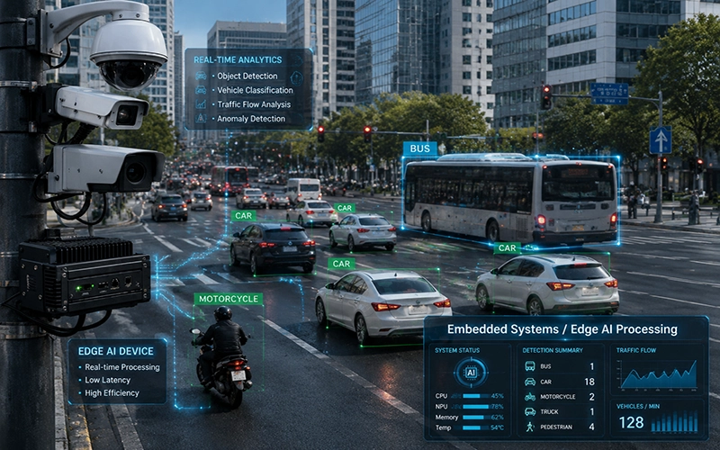 Jetson سیستمهای تعبیهشده (Embedded Systems) Edge AI مدیریت ترافیک هوشمند پردازش در لبه (Edge Computing) بینایی ماشین (Computer Vision) Jetson Orin Jetson Thor تحلیل ویدئوی ترافیکی پلتفرمهای یکپارچه امبدد